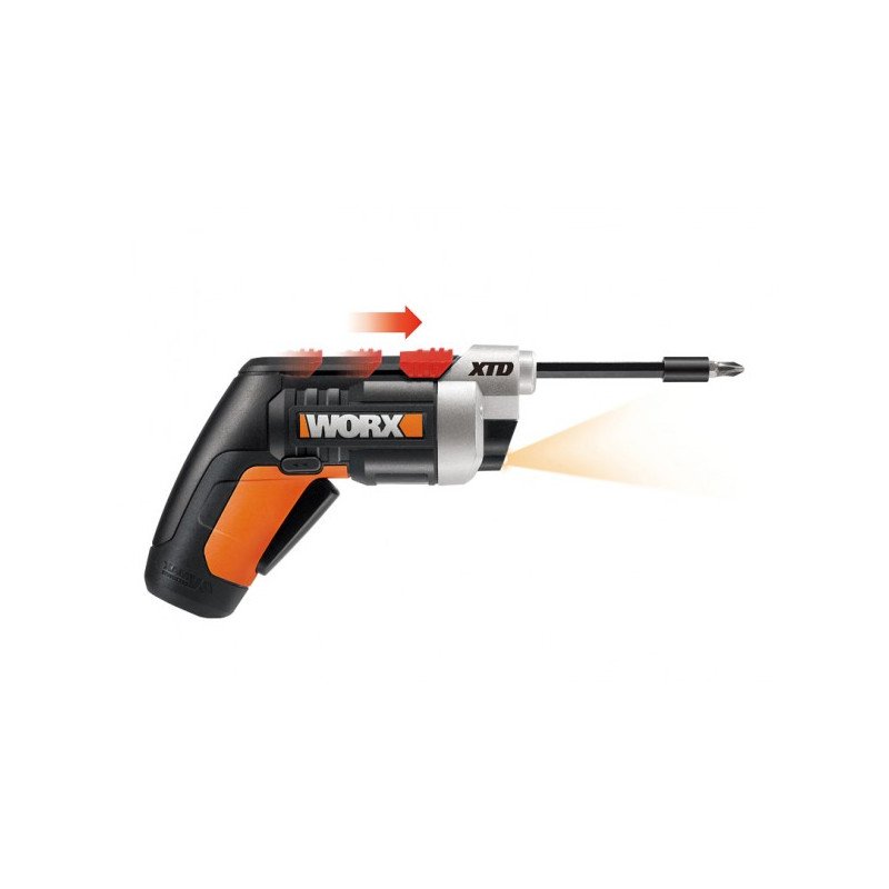 Atornillador inalambrico worx wx252.2 sd slide driver 4v li-ion extensible